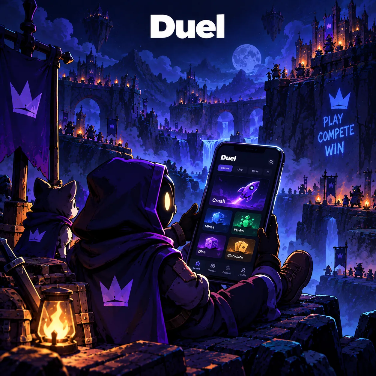 Duel Casino mobile battleground artwork