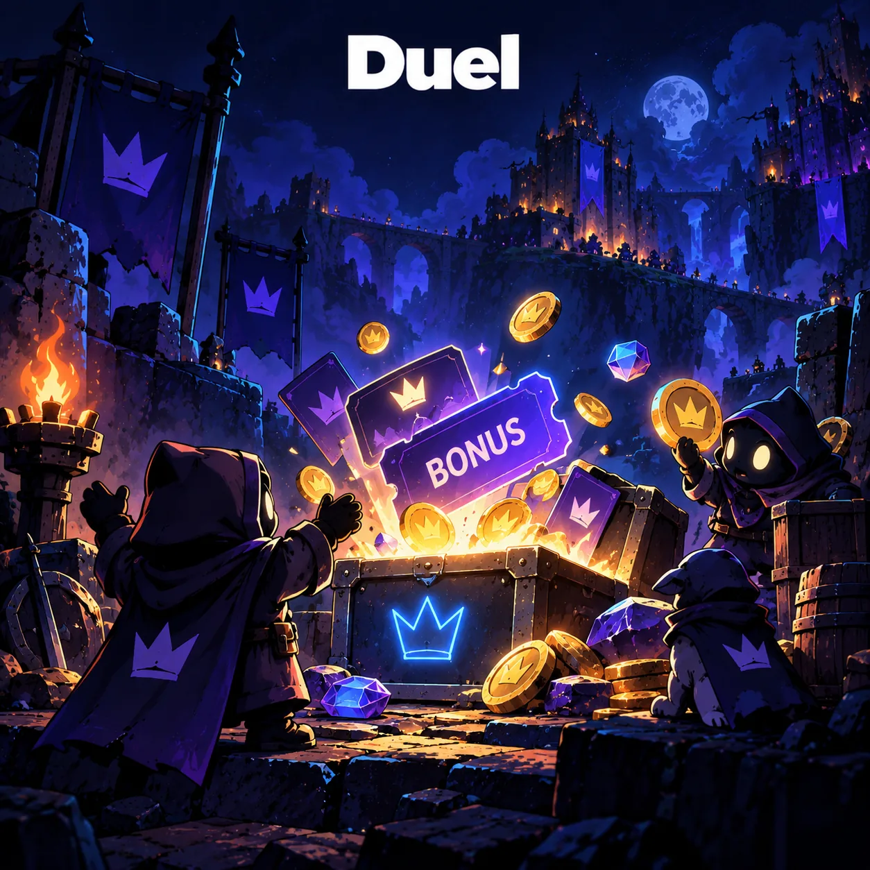 Duel Casino treasure drop artwork